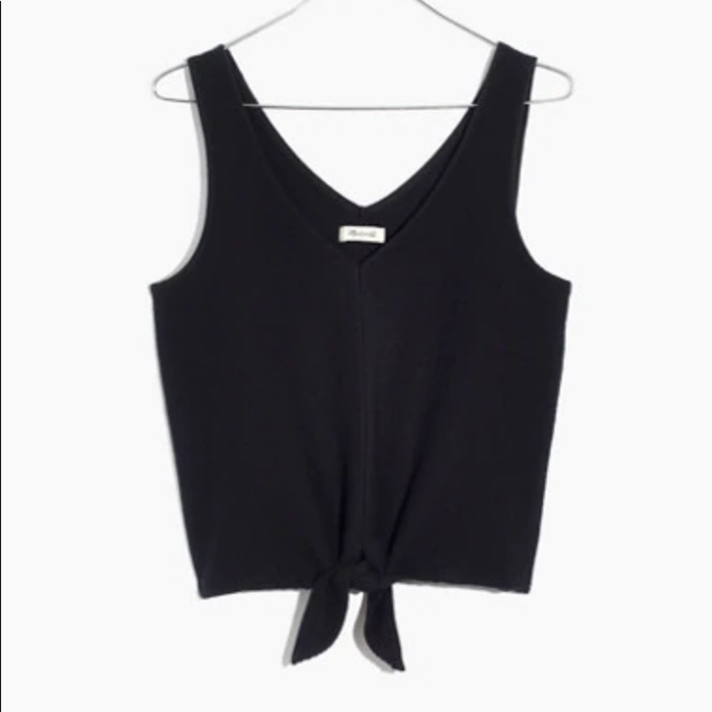 Madewell tie front tank top size S